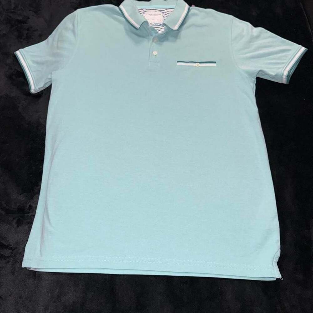 Denim & Flower Ricky Singh Light Green Polo Shirt S